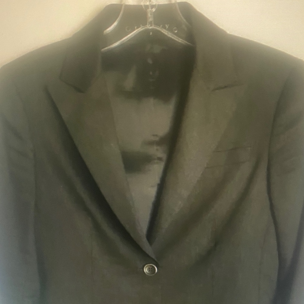 Theory Linen Wool Blazer Size 2 Office Classic Basic Layering Versatile Work